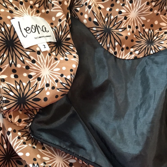 🍁3 for $25🍁 Leona by Lauren Leonard 100% silk blouse fully lined scoop neck - Picture 2 of 7